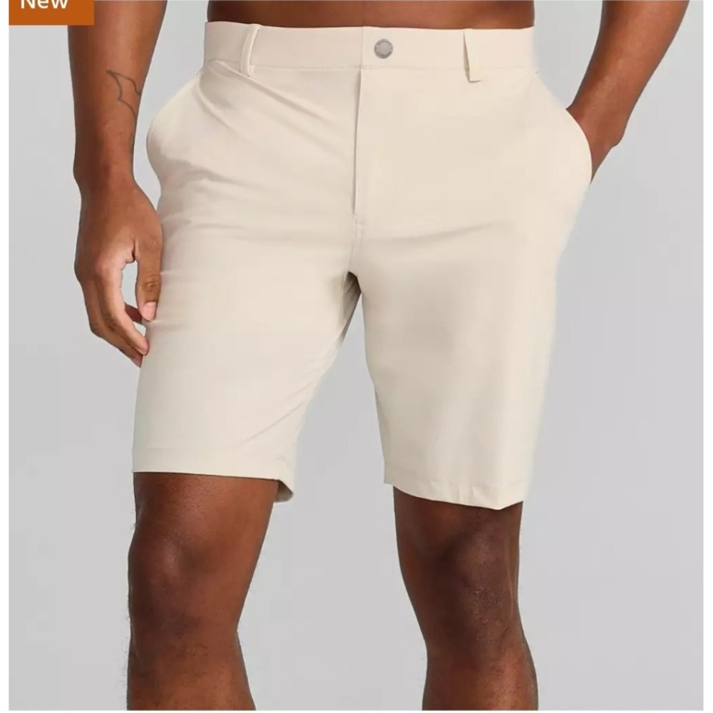 Redvanly Hanover Golf Shorts Mens XL Stone Beige GLYDINGnylon RAD211300A New